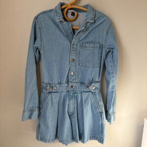 Universal Thread Denim Button Up Romper Women's 4